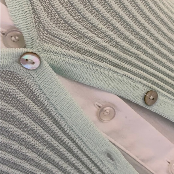 Soft green Sigrid Olsen sweater - Picture 8 of 8